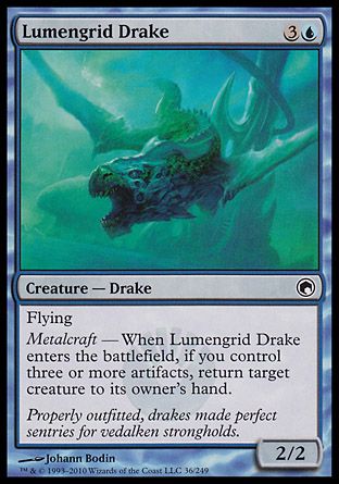 Lumengrid Drake (Scars of Mirrodin) Trading Card