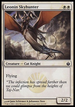 Leonin Skyhunter (Mirrodin Besieged) Trading Card