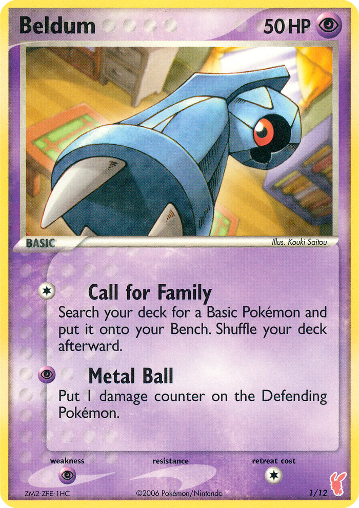 Beldum (1/12) - EX Trainer Kit 2 Plusle Pokémon Card