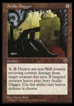 Acidic Dagger (Mirage) Trading Card