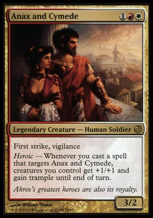 Anax and Cymede (Heroes vs. Monsters) Trading Card