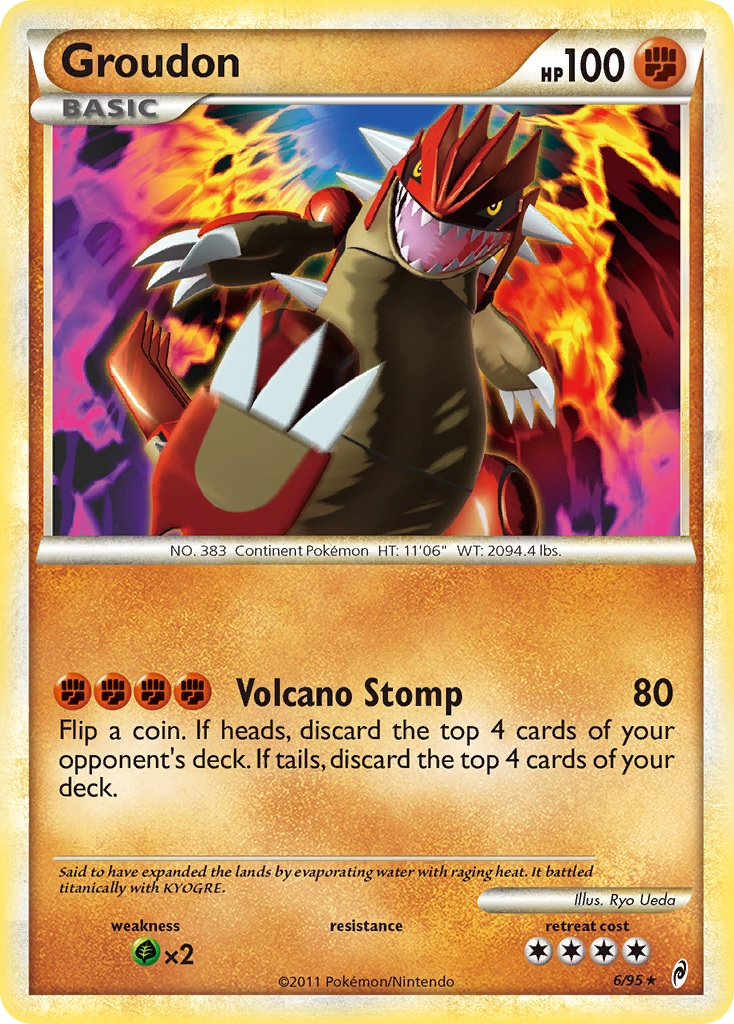 Groudon (6/95) - Call of Legends Pokémon Card