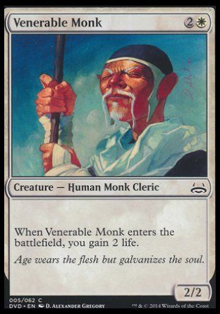 Venerable Monk (Duel Decks : Anthology) Trading Card