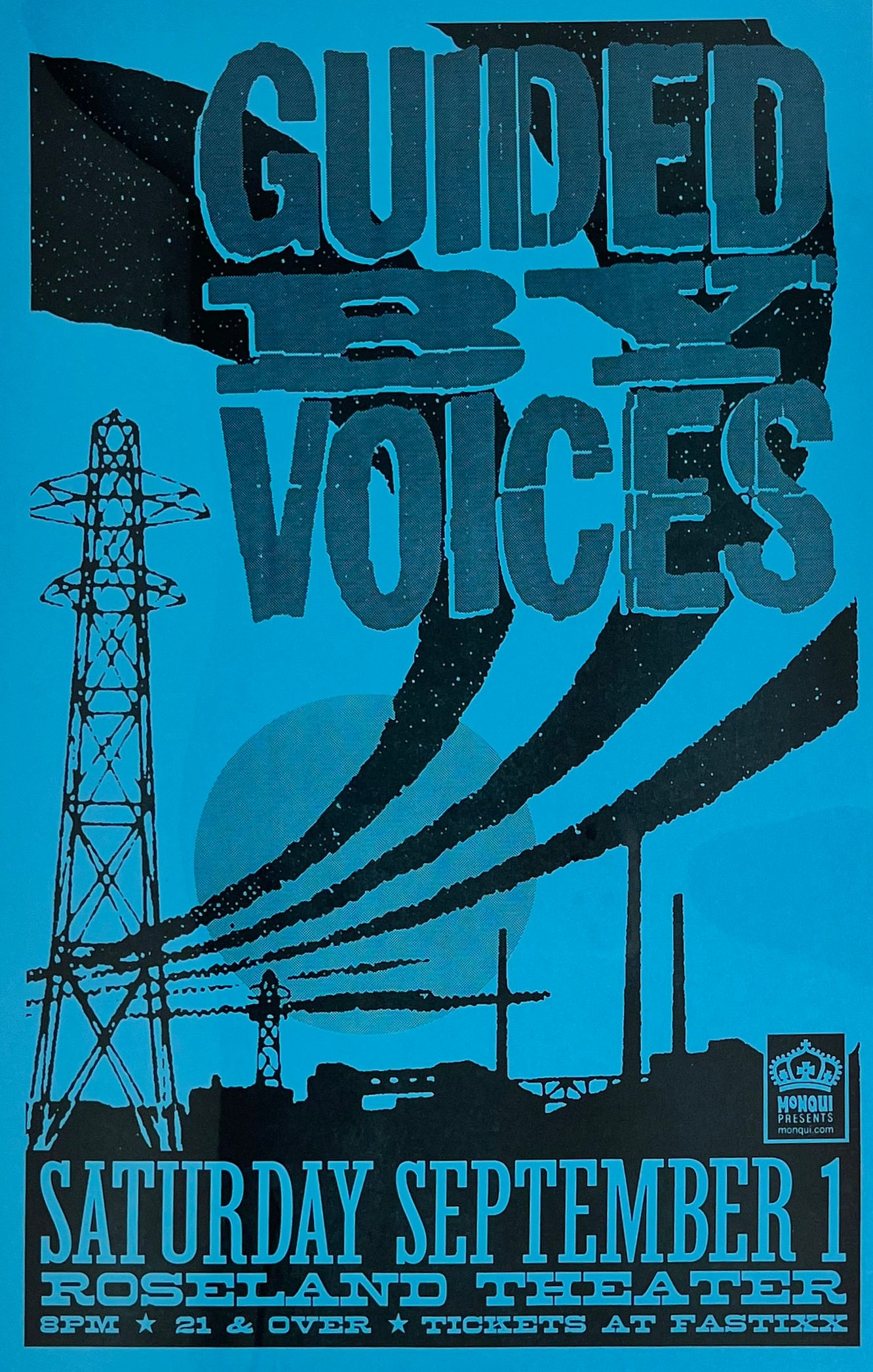 MXP-108.5 Guided By Voices Roseland Theater 2001 Concert Poster