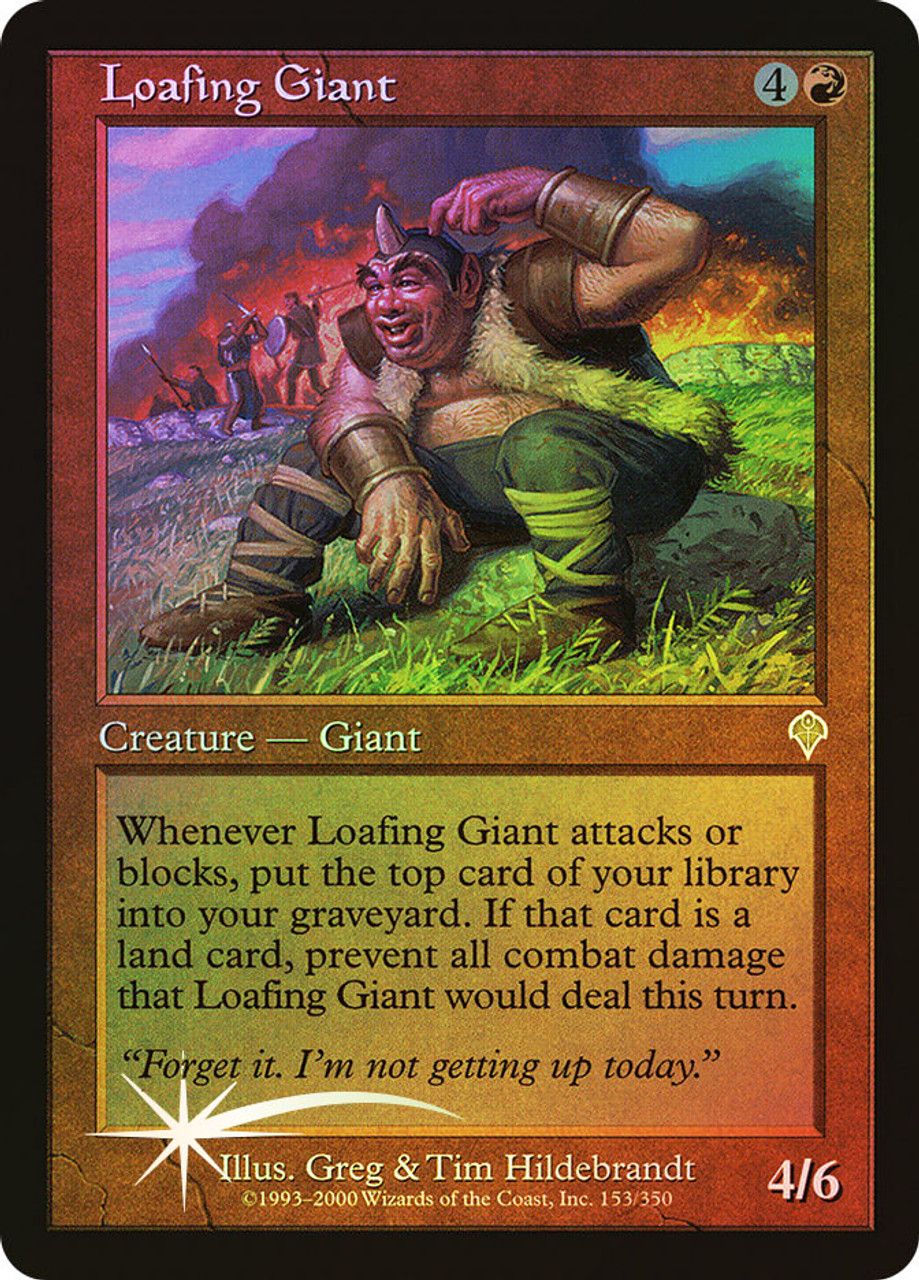 Loafing Giant (Invasion - Foil) Trading Card