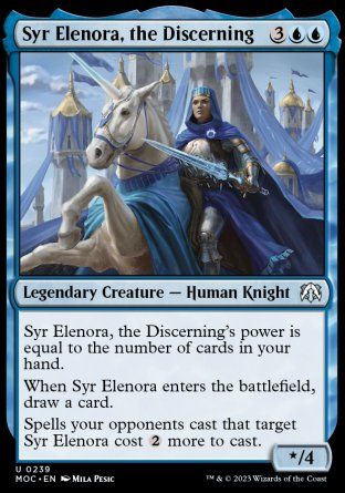 Syr Elenora, the Discerning (March of the Machine Commander Decks) Trading Card