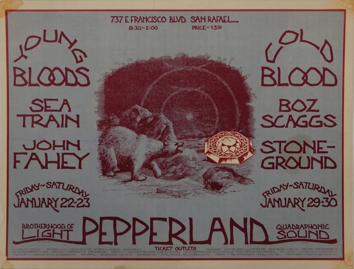 1971-Pepperland-Young Bloods Concert Poster