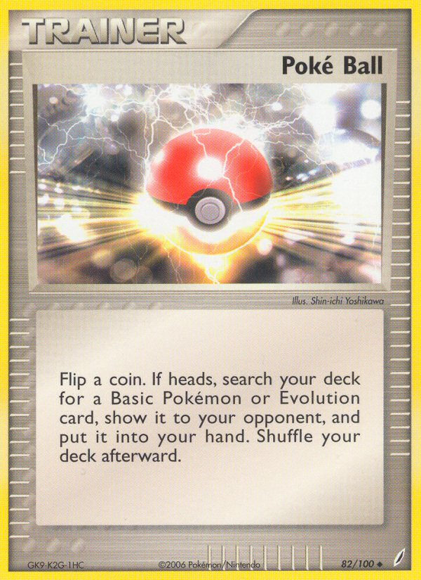 Poké Ball (Trainer: Item) (82/100) - Crystal Guardians Pokémon Card