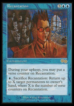 Recantation (Urza's Saga) Trading Card