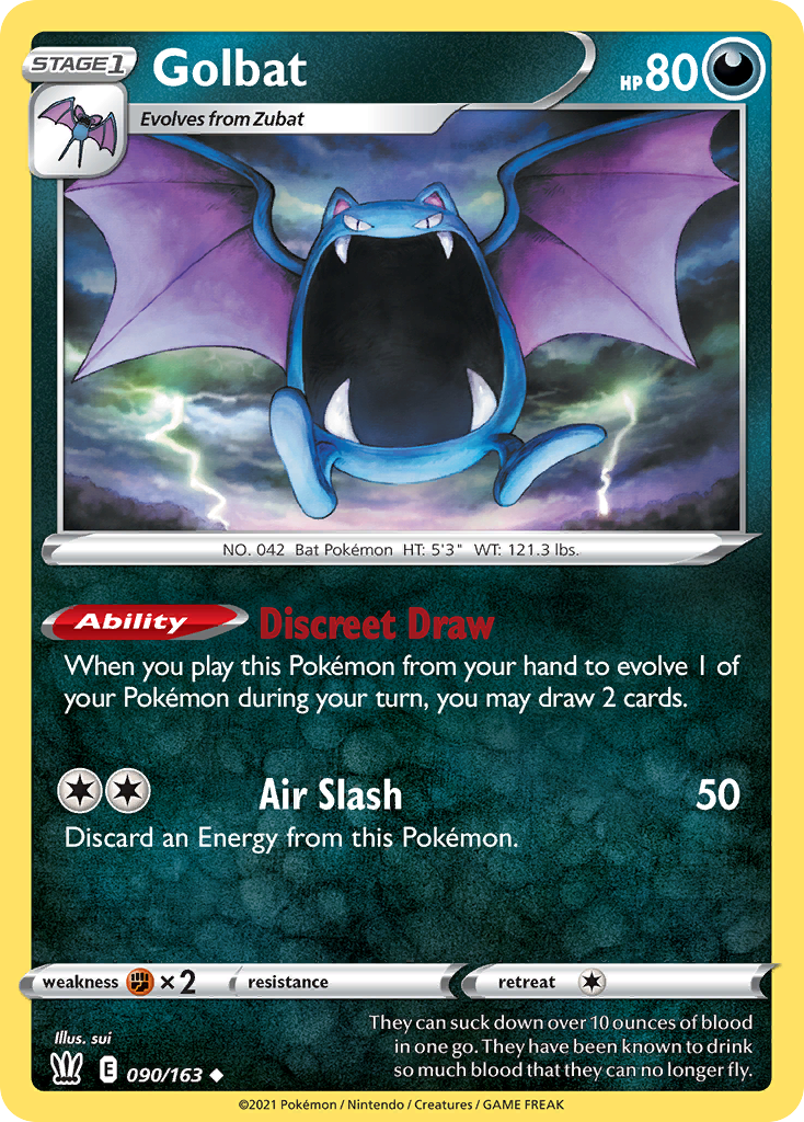 Golbat (90/163) - Battle Styles Pokémon Card