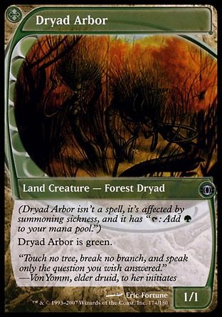 Dryad Arbor (Future Sight) Trading Card