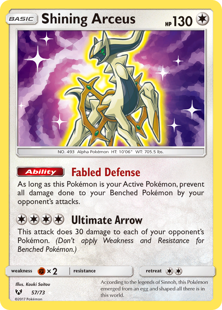 Arceus Pokémon Card