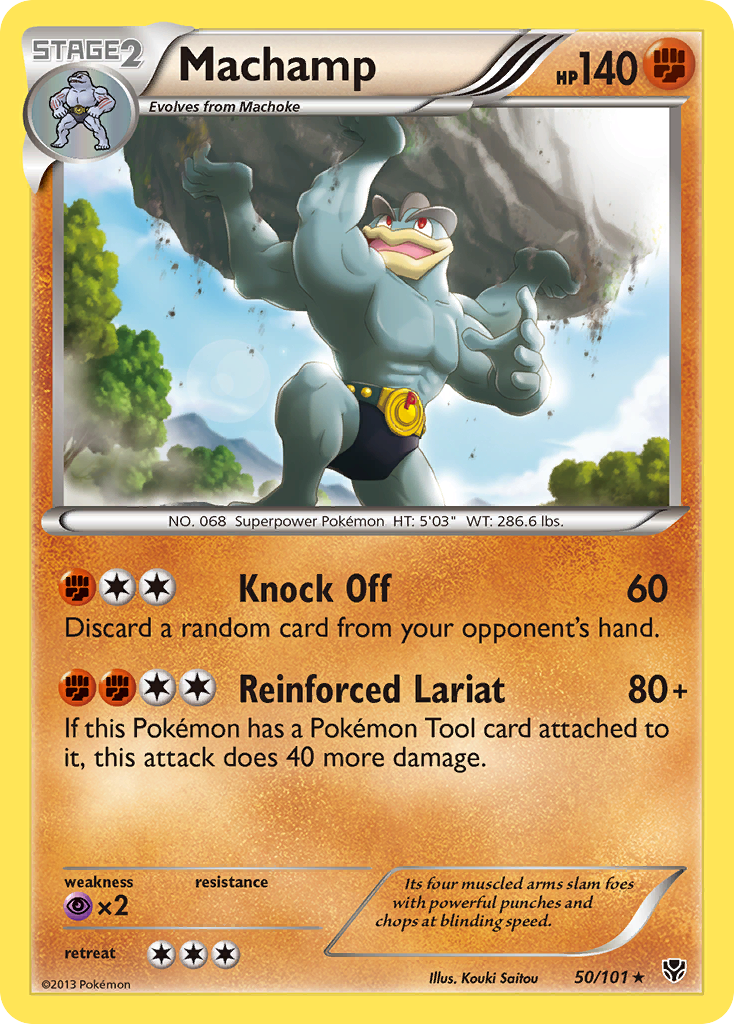 Machamp (50/101) - Plasma Blast Pokémon Card