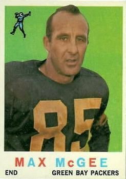 Max McGee 1959 Topps #4 Sports Card
