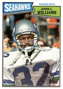 John L. Williams 1987 Topps #175 Sports Card