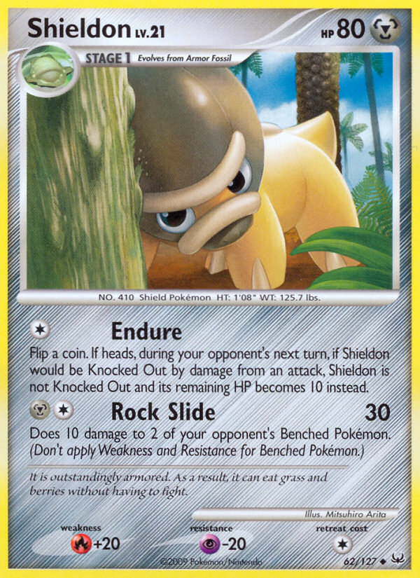 Shieldon (62/127) - Platinum Pokémon Card