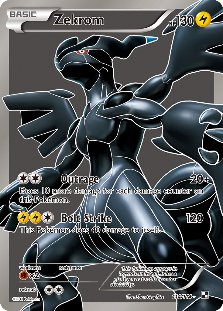 Zekrom (114/114) - Black & White Pokémon Card