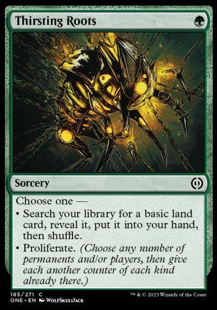 Thirsting Roots (Phyrexia: All Will Be One) Trading Card