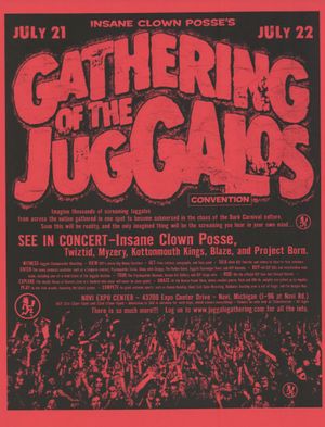 Gathering of the Juggalos Insane Clown Posse Novi Expo Center 2000 Flyer