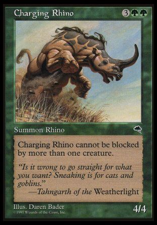 Charging Rhino (Tempest) Trading Card