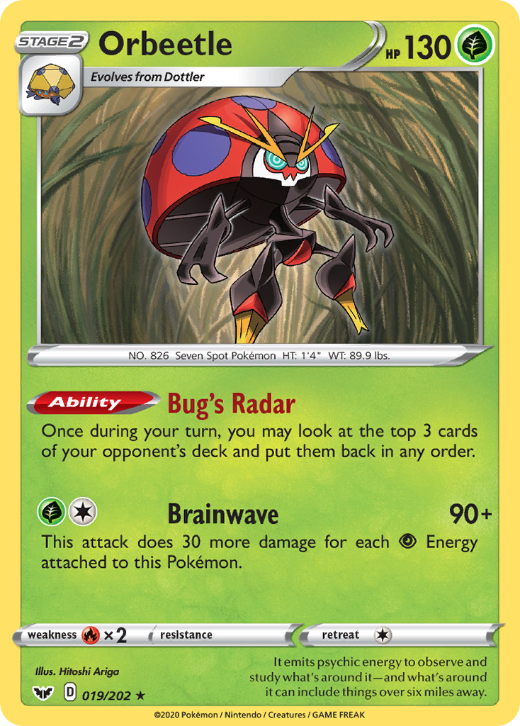 Orbeetle (19/202) - Sword & Shield Pokémon Card