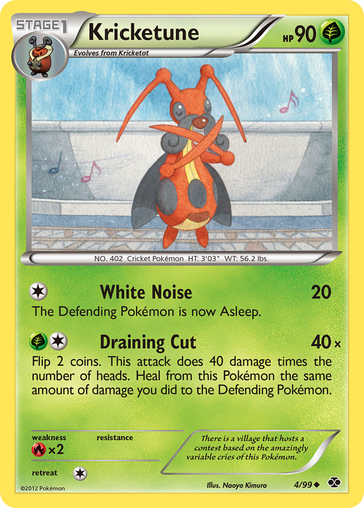 Kricketune (4/99) - Next Destinies Pokémon Card