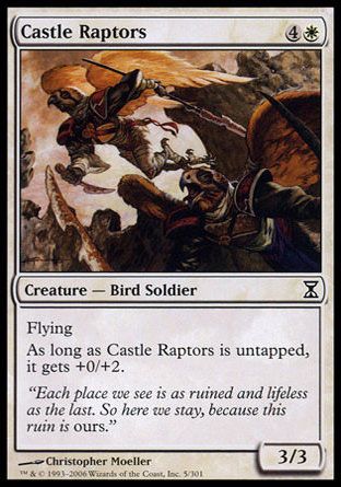 Castle Raptors (Time Spiral) Trading Card