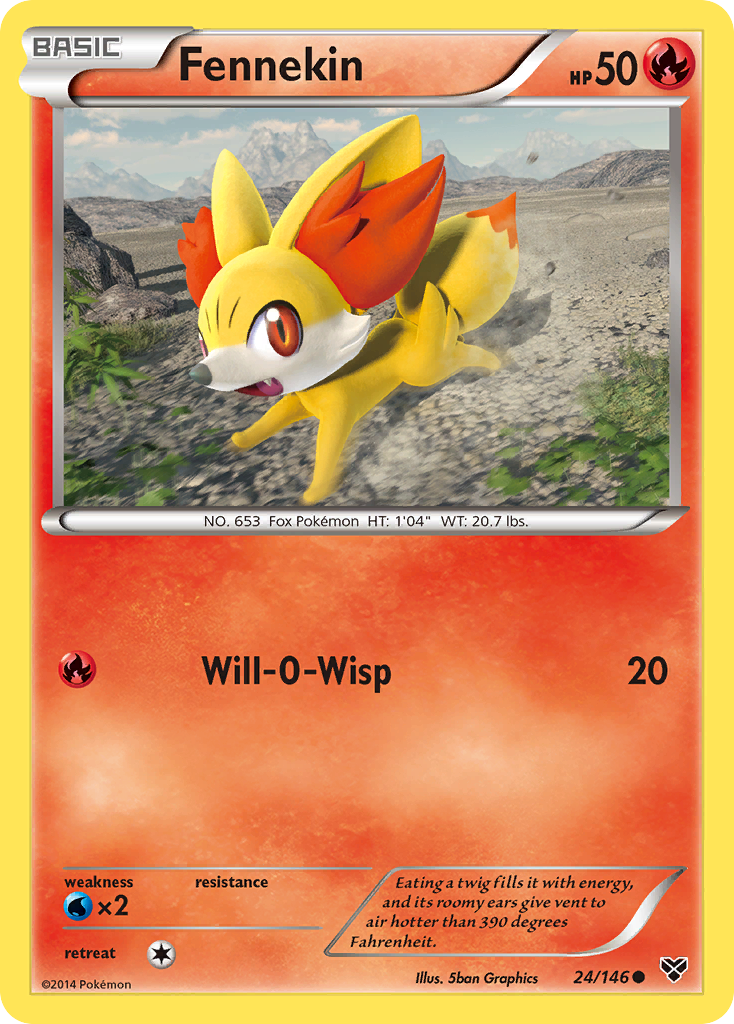 Fennekin (24/146) - XY Pokémon Card