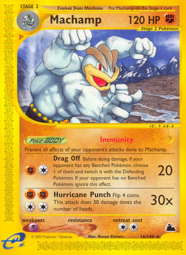 Machamp (16/144) - Skyridge Pokémon Card