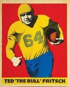 Ted 'The Bull' Fritsch 1949 Leaf #37 Sports Card