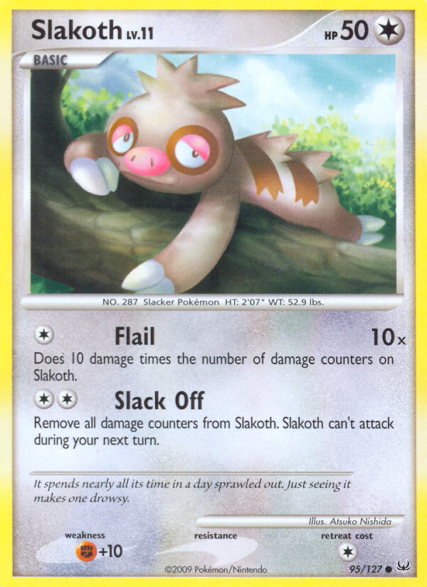 Slakoth (95/127) - Platinum Pokémon Card