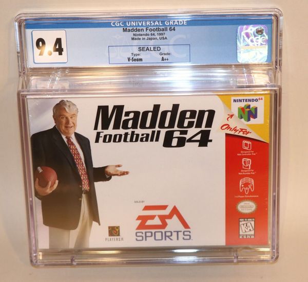 Madden Football 64 Value - GoCollect (nintendo-64-madden-football-64 )