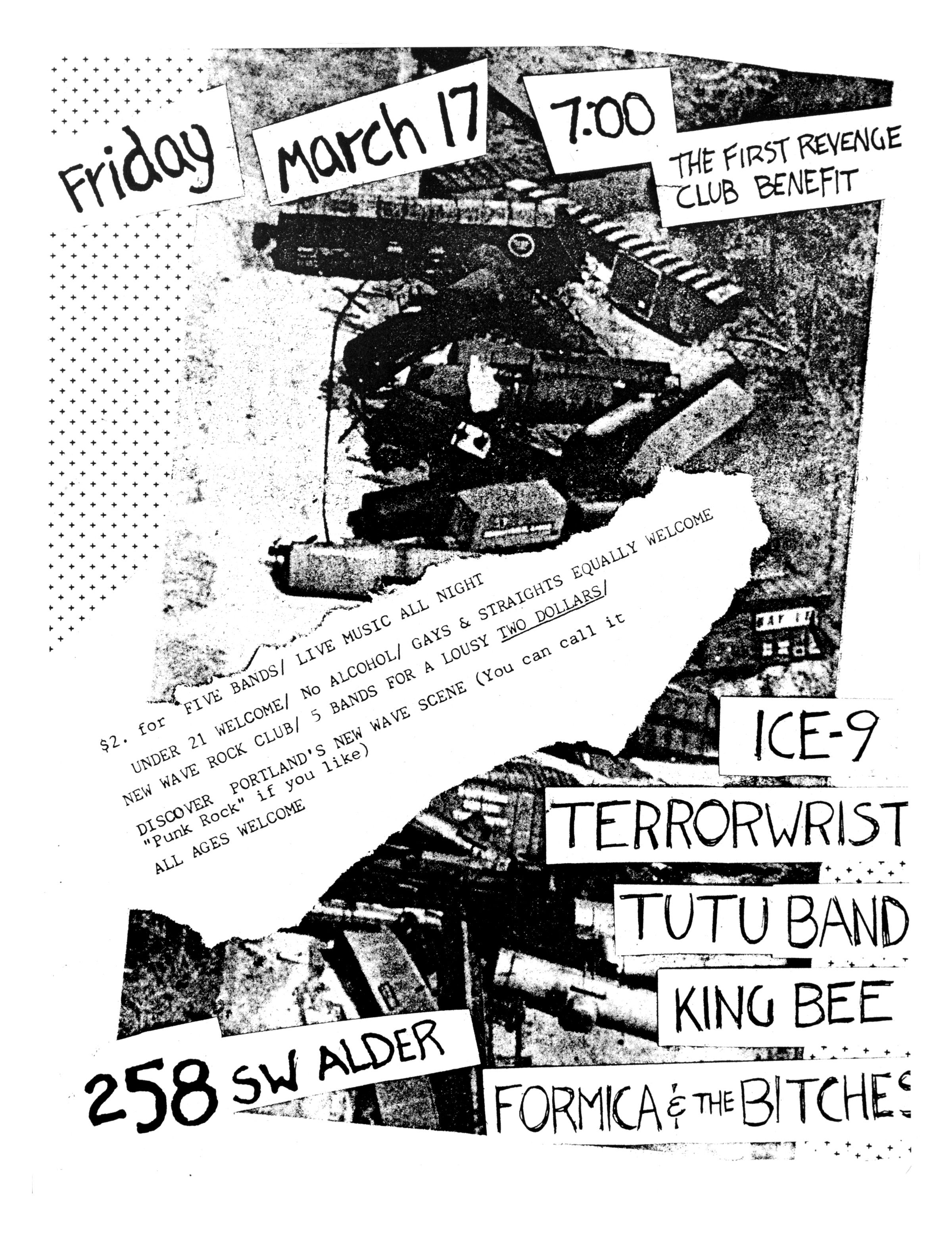 MXP-41.1 Ice-9 1979 Revenge Club Concert Poster
