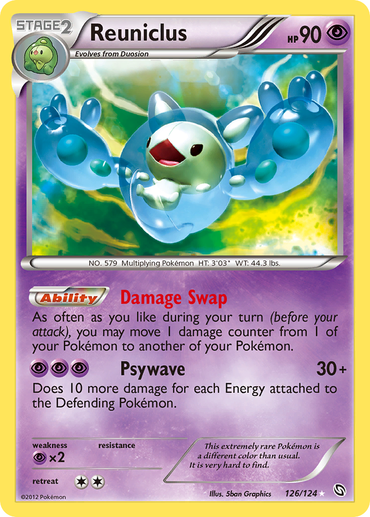 Reuniclus (126/124) - Dragons Exalted Pokémon Card