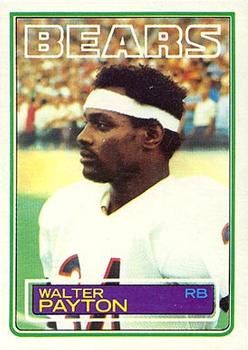 Walter Payton 1983 Topps #36 Sports Card