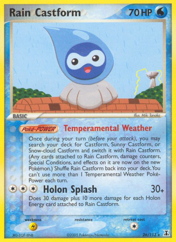 Rain Castform (26/113) - Delta Species Pokémon Card