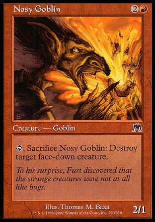 Nosy Goblin (Onslaught) Trading Card