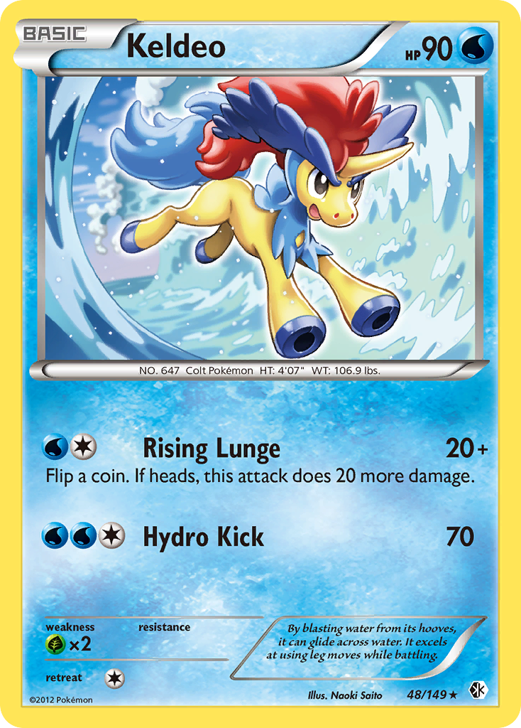 Keldeo (48/149) - Boundaries Crossed Pokémon Card