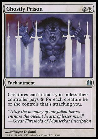 Ghostly Prison (MTG Commander) Trading Card