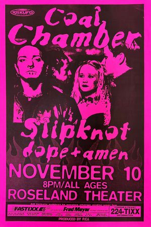 Coal Chamber & Slipknot Roseland Theater 1999