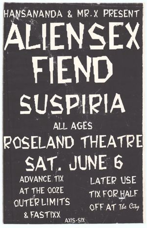 Alien Sex Fiend Roseland Theater 1991