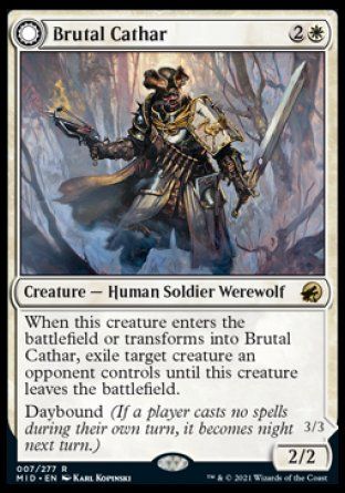 Brutal Cathar (Innistrad: Midnight Hunt) Trading Card