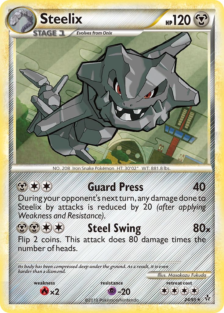 Steelix (24/95) - HS—Unleashed Pokémon Card