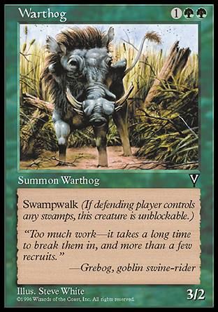 Warthog (Visions) Trading Card