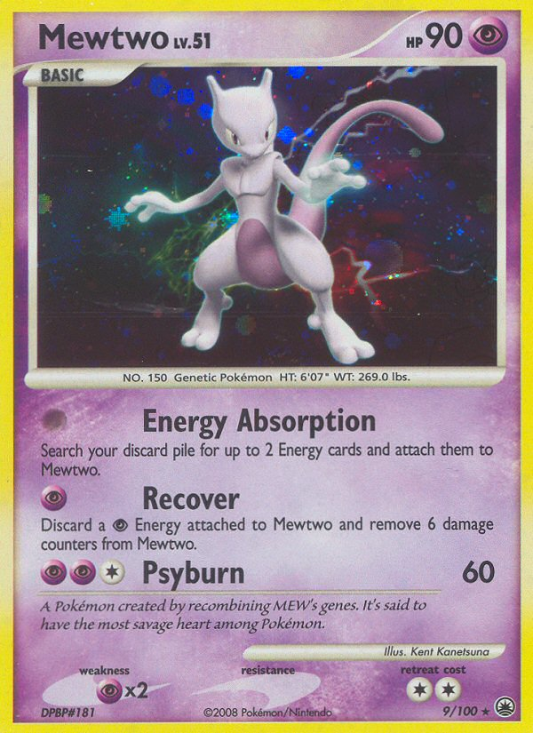 Mewtwo (9/100) - Majestic Dawn Pokémon Card