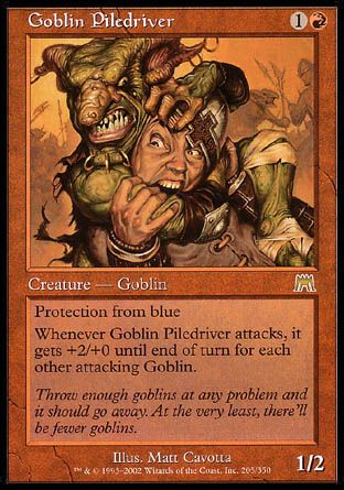 Goblin Piledriver (Onslaught) Trading Card