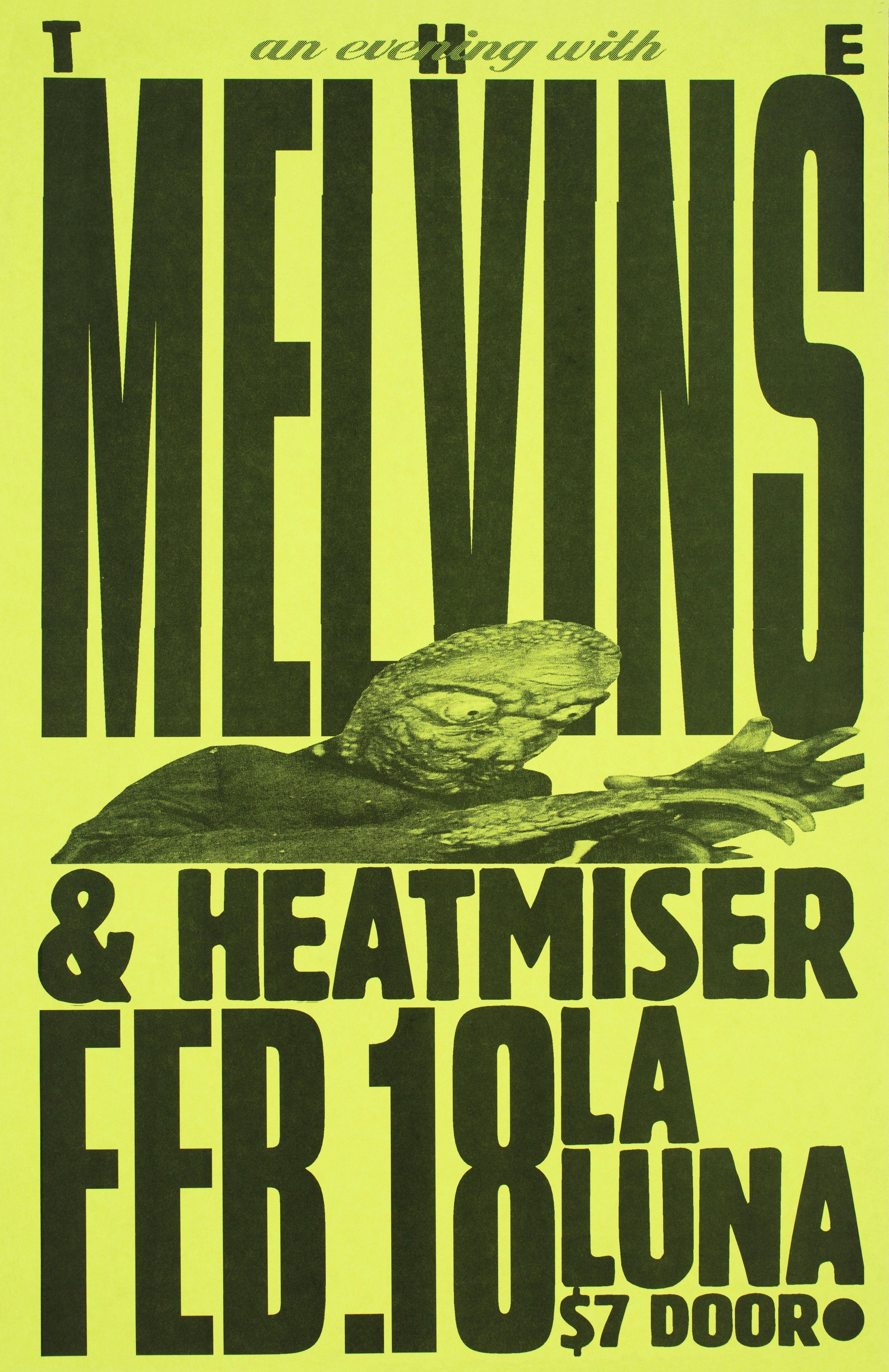 MXP-78.1 The Melvins & Heatmiser 1993 La Luna Concert Poster