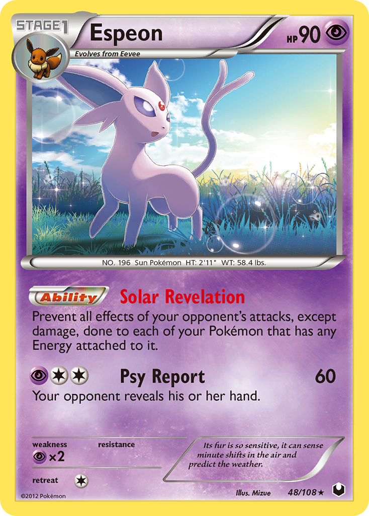 Espeon (48/108) - Dark Explorers Pokémon Card