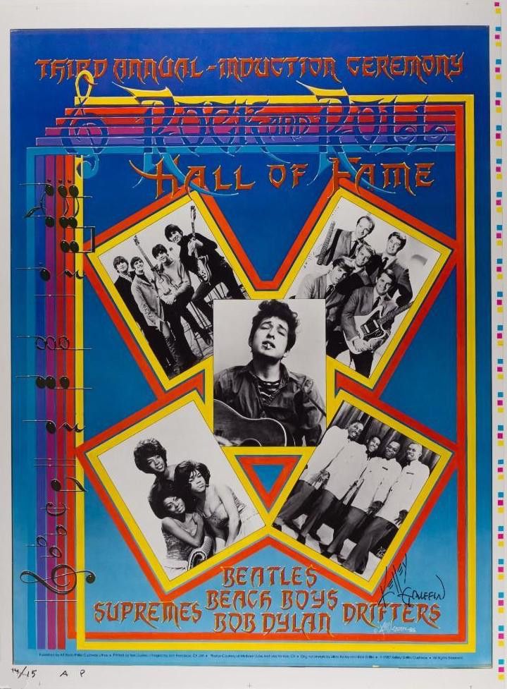 Rock & Roll Hall of Fame Artist Proof 1997 Concert Poster