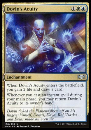 Dovin's Acuity (Ravnica Allegiance) Trading Card